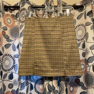 plaid mini skirt